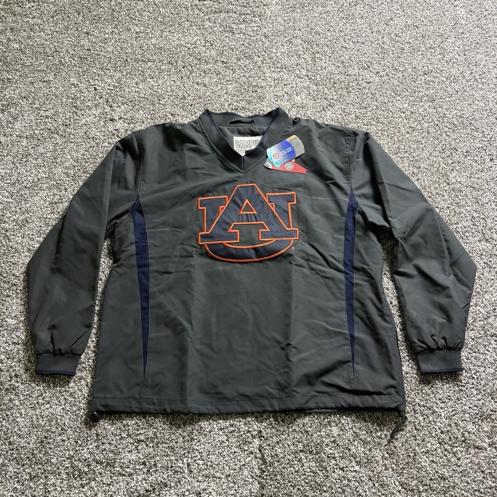 NEW University Of Auburn Tigers Pull Over Windbreaker Campus Specialties Medium